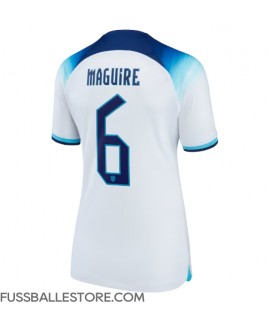 Günstige England Harry Maguire #6 Heimtrikot Damen WM 2022 Kurzarm